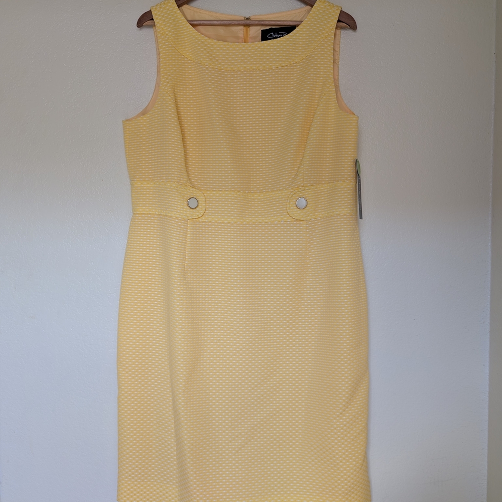 Women's Dress Chelsea Rose Yellow Sleeveless Midi Dress